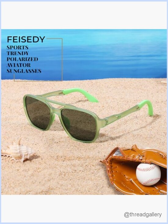 Polarized Aviator Sunglasses Retro Square TR90 Frame UV400 Protection main image 5